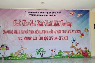 Hội diễn văn nghệ với chủ đề “Tuổi thơ vui hát dưới mái trường”